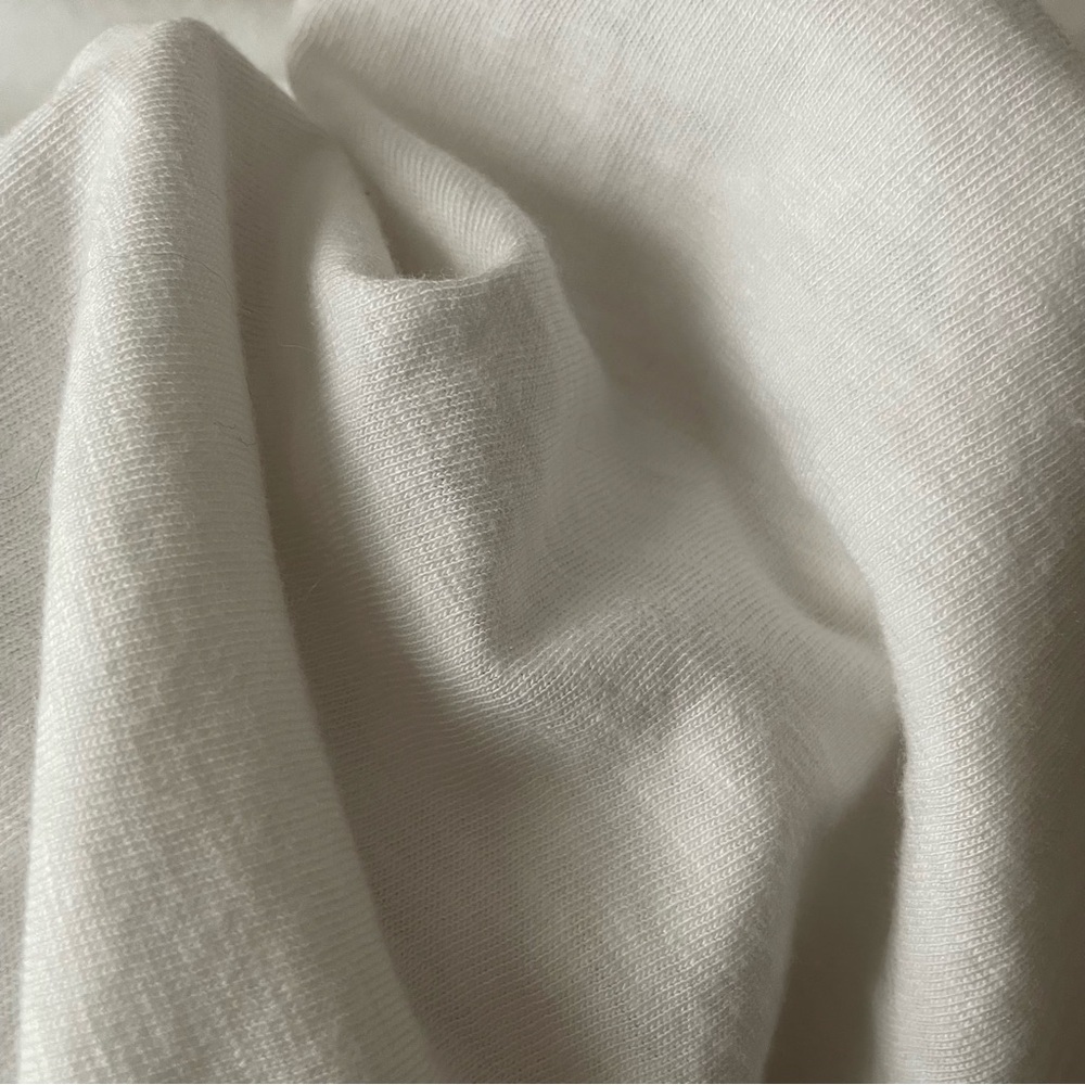 Talbots White Short Sleeve Tee Cotton/Modal Slub Knit Stitched Neckline Size 1X - Picture 5 of 12